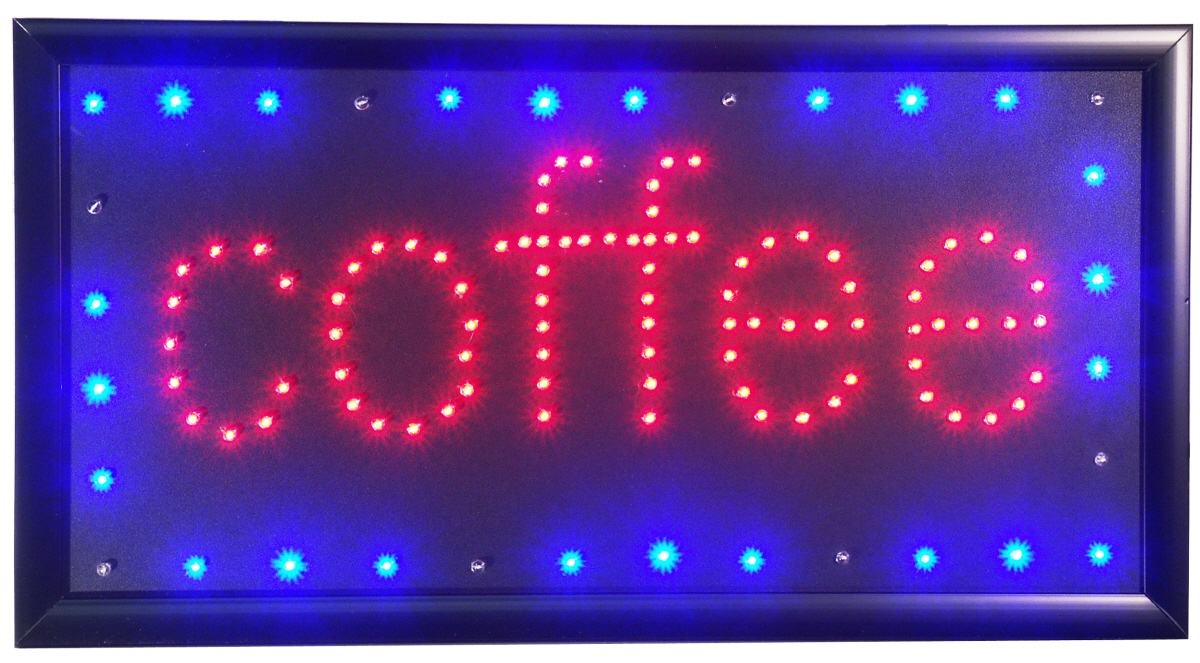 LED Schild coffee mit EU Stecker
