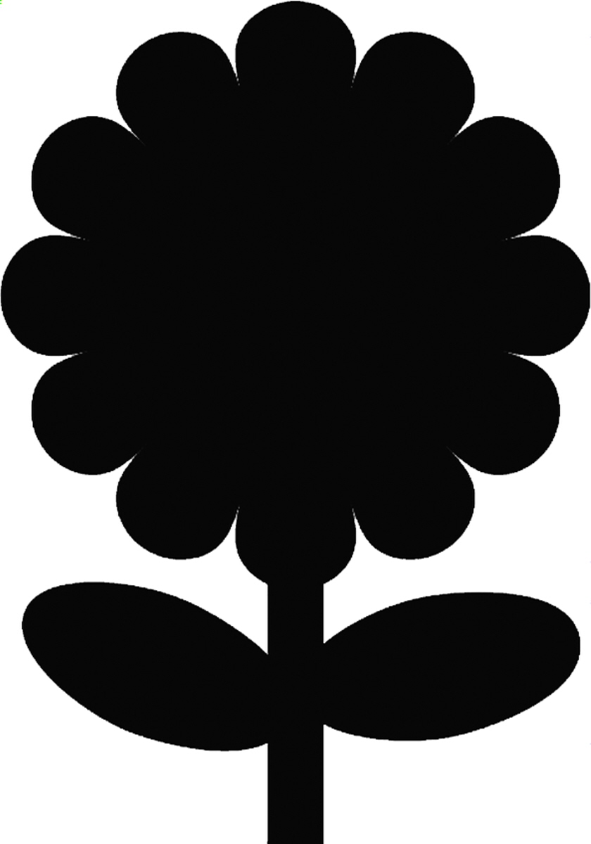 Motiv-Wandtafel Blume